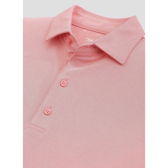 Johnnie-O Short Sleeved Men's Polo Shirt SZ XXL Streels Candy Pink Golf Preppy - Picture 8 of 9